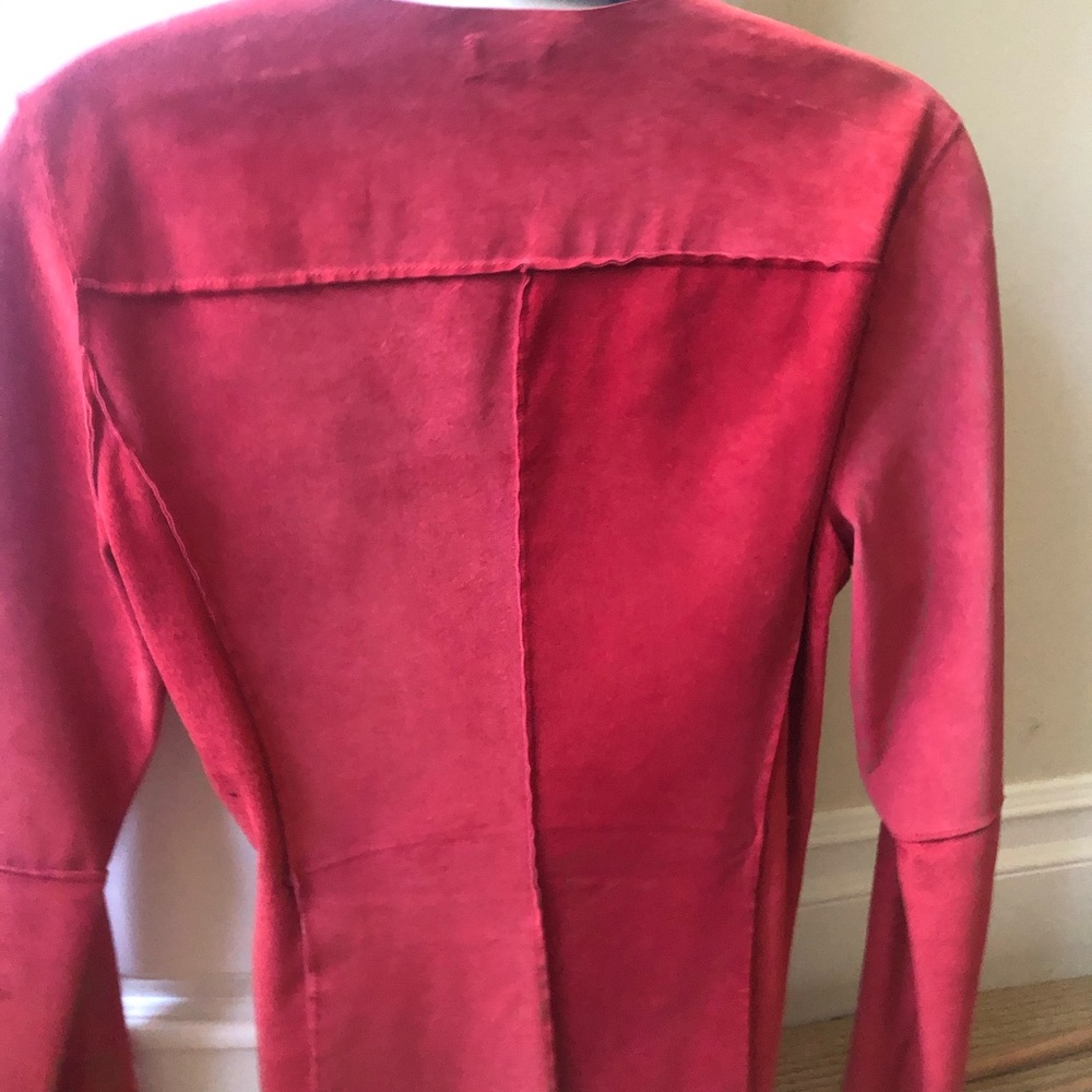 Suede Overlay Jacket - Picture 2 of 4